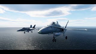 F18 Carrier Landing DCS [upl. by Lizzy]