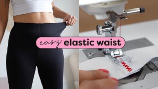 How to Sew Easy Elastic Waist Tutorial [upl. by Drofdeb]