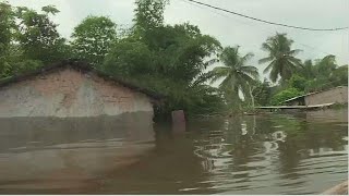 Cote dIvoire  Aboisso sous les eaux 200 familles évacuées [upl. by Eiramannod342]