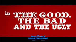 The Good the Bad and the Ugly 1966 title sequence [upl. by Grose]