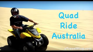 Quad Riding at Stockton Sand Dunes Australia [upl. by Nyrac]