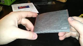 Slimfold Micro Tyvek Wallet Review Kickstarter [upl. by Akamahs]