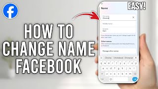 How to Change Your Name on Facebook  Tutorial [upl. by Jethro31]