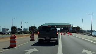 Pensacola Beach Toll Bridge southbound [upl. by Alegnad]