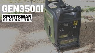 Sportsman GEN3500i 3000 watt portable Inverter Generator  Overview and First Run [upl. by Ailedamla87]