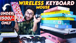 Bought 10 Best Selling Wireless Keyboard Mouse Combos Under Rs1500 [upl. by Isyak]