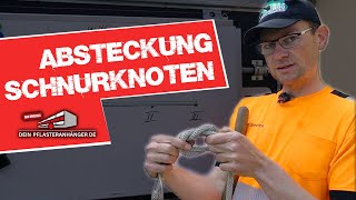 ABSTECKUNG und SCHNURKNOTEN  Deine Baustelle richtig einrichten [upl. by Sikko753]