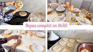 Des invités pour le dîner ✨ 1h30 pour tout préparer ✨ Recettes amp astuces [upl. by Annavoig]