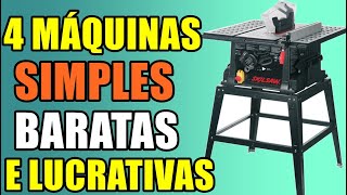 ✅ 4 MÁQUINAS SIMPLES BARATAS E LUCRATIVAS [upl. by Jamila]