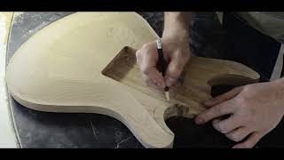 Creating an archtop on solid body guitar  BoyarskyCG [upl. by Demakis]