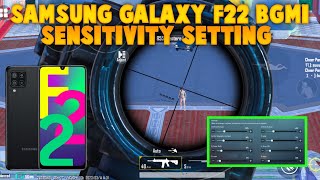 SAMSUNG GALAXY F22 BGMI SENSITIVITY SETTING  SAMSUNG GALAXY F22 PUBG SENSITIVITY SETTING [upl. by Stasny470]