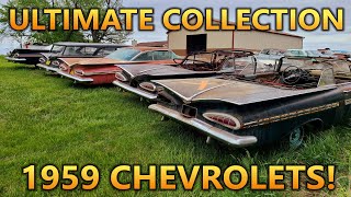 ULTIMATE Collection of 1959 Chevrolets Rare Chevys  1964 Impala FIRST DRIVE in 35 Years [upl. by Odinevneib]