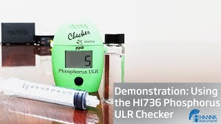 Video Demonstration Using the HI736 Hanna Instruments Phosphorus Checker [upl. by Kellia]