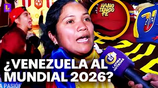 Así se vive la pasión por la vinotinto en Lima Ciudadanos venezolanos orgullosos de su selección [upl. by Sirmons]