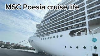 MSC Poesia Cruise Life and first Flight [upl. by Asenaj]