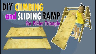 DIY Climbing and Sliding Ramp for Pikler Triangle [upl. by Nurat]