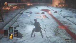 Dark Souls III Ashes of Ariandel  Friedes Great Scythe Moveset [upl. by Aienahs473]