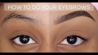 EYEBROW SHAPING FOR BEGINNERS  full EYEBROW TUTORIAL razor [upl. by Ecad]