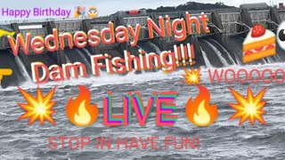 Wednesday Night Dam Fishing Catfishing fishing tennessee dam [upl. by Cykana103]