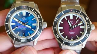 Doble unboxing  Zelos Swordfish 40mm MOP y Burgundy [upl. by Drue487]