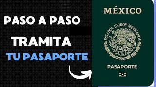 pasaporte mexicano paso a paso 2024 donde debo sacar la cita y realizar el pago SRE [upl. by Leuqar906]