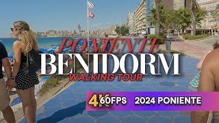 Have you even seen the other side  Benidorm Poniente Beach  4K 60FPS  SPAIN  August 2024 [upl. by Washington]