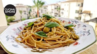 Spaghetti alla Puttanesca in bianco e Limone  Tutta la freschezza del buono [upl. by Andryc]