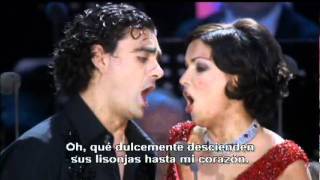 O soave fanciulla Anna Netrebko y Rolando Villazón subtitulado [upl. by Antonie]