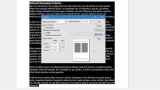 Creating and formatting columns [upl. by Halfdan538]