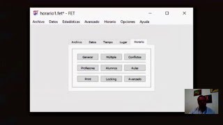 FET  Sistema de Gestión de Horarios Escolares [upl. by Hannus]