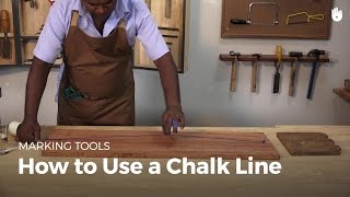 How to Use a Chalk Line  Woodworking [upl. by Nalad759]