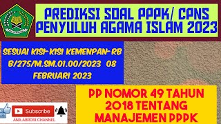 SOAL PPPK CPNS PENYULUH AGAMA ISLAM 2023 MANAJEMEN PPPK cpns p3k pppk penyuluhagamaislam casn [upl. by Anerda]