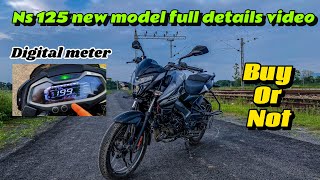 Ns 125 bs6 new model full details video  lena chaiya ki nahi new ns 125  🤔  ns125 ns125bs6 [upl. by Leilamag]