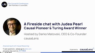 A fireside chat with Judea Pearl The Causal AI Conference 2024 [upl. by Adnawak109]