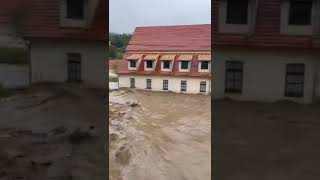 Flooding in LądekZdrój Poland 15092024 [upl. by Lynus483]