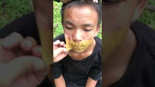 Father saves son from the jungle man camping shorts outdoors survival [upl. by Demetra786]