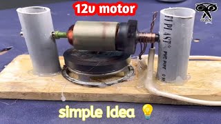 How to convert broken 12v motor into creative idea [upl. by Adnarrim269]