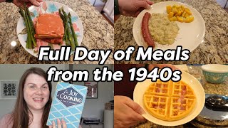 FULL DAY OF MEALS from the 1940s 🍽️ Joy of Cooking recipes from 1943 [upl. by Adnoval249]