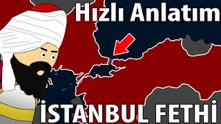 1453 İstanbulun Fethi  Harita Üzerinde Hızlı Anlatım [upl. by Fedirko184]