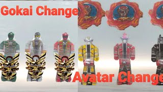 Gokai change to Goseiger and Gosei Knight AND Avatar change to Goseiger gokaiger donbrothers [upl. by Elidad]