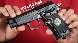 This is Blowback Air Gun  No License Required Beretta Mod 84 FS Co2 BB 177 cal air pistol [upl. by Deenya]