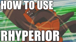 How To Use Rhyperior Ryperior Strategy Guide Pokemon [upl. by Adiasteb]