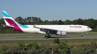 First EUROWINGS Airbus A330  Landing at Hamburg Airport [upl. by Consolata]