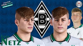 Luca Netz Face PES 2021 PES 2020 Borussia Monchenglabach PES FACES  NISZ Gaming [upl. by Ased]