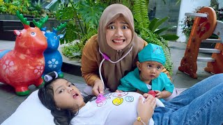 JUALJUALAN ES KRIM DAN PERUT KU BUNCIT 😭 MAIN DOKTER DOKTERAN  Drama  Salsa and Family [upl. by Katharine]