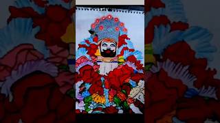 I Drow shree shyam baba ♥️🤗art artisart drawing painting sketch [upl. by Ida]