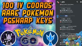 100 IV POKEMON COORDINATES  FREE PGSHARP KEYS  POKEMON GO SNIPING 💯💯 [upl. by Mulderig]