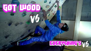 Bouldering On A 40° Home Build Climbing Wall [upl. by Flin]