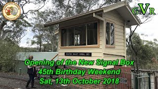 113 Galston Valley Railway New Signal Box Opening Ceremony 13102018 [upl. by Watson]