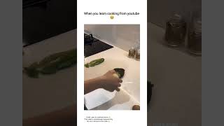 When you learn cooking from youtube 🤣 explore meme [upl. by Pesvoh]